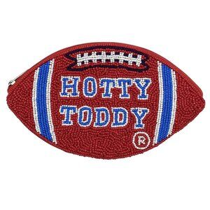 HOTTY TODDY College Football OLE MISS Coin Money Lipstick Pouch Purse NEW NWT